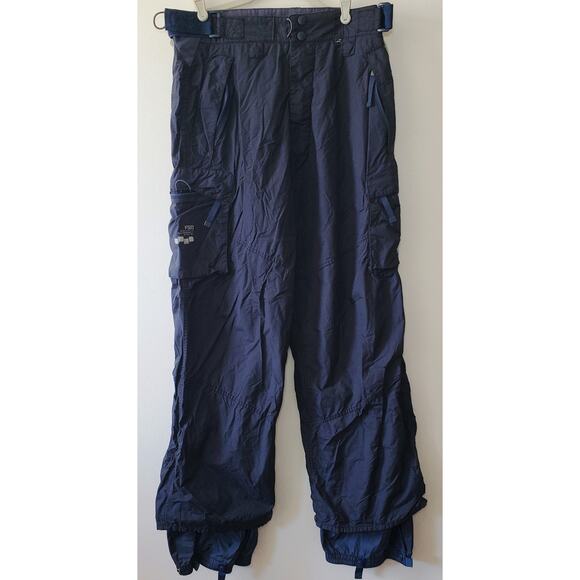 Vintage Y2K Foursquare Snowboard Pants Men’s Size 32 Medium Techfour 5000 Black - Picture 2 of 14